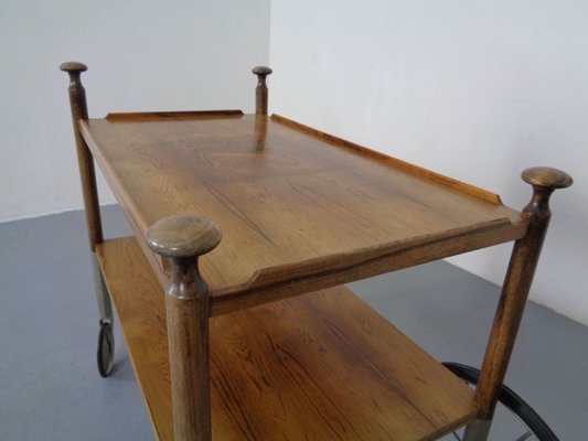 German Rosewood Tea Trolley by Walter Wirz for Wilhelm Renz, 1960s-RDW-888419