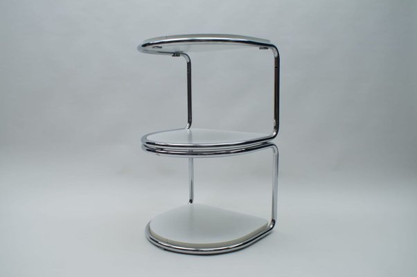 German Semi-circular Tubular Steel Shelves, 1970s, Set of 2-KQB-724509