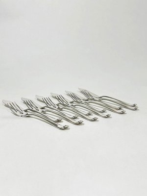 German Silver Fish Cutlery from Wilkens & Sohne, Bremen, 1886-1888, Set of 12-UCH-1224339