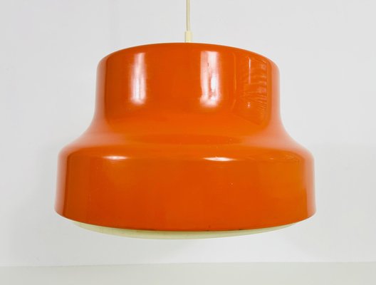 German Space Age Bumling Pendant Lamp in Orange, 1970s-PUK-1385759