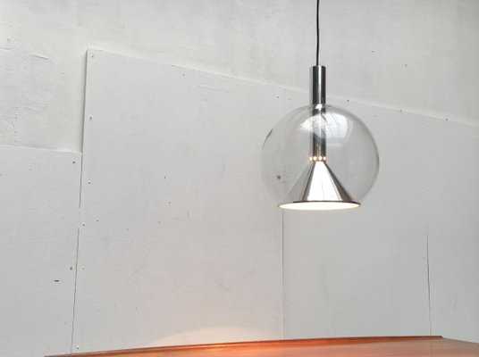 German Space Age Glass Globe Pendant Lamp from Erco-UAH-810135