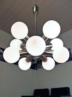 German Space Age Sputnik Ceiling Lamp from VEB Deutsche Werkstätten Hellerau, 1960s-DEK-561379