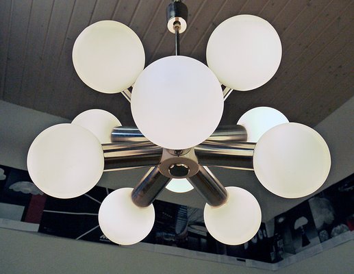 German Space Age Sputnik Ceiling Lamp from VEB Deutsche Werkstätten Hellerau, 1960s-DEK-561379