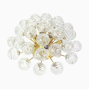 German Spectacular Sputnik Flush Mount Glass Snow Balls by Doria, 1970s-UGR-1085608