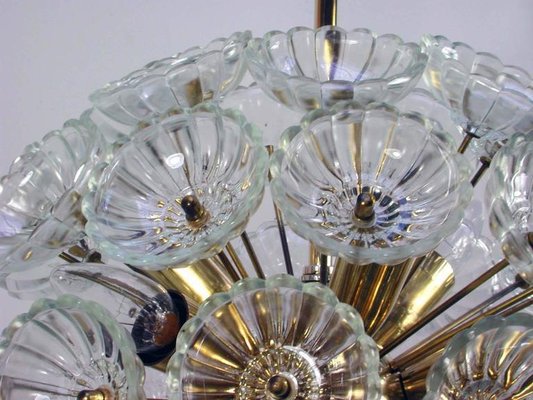 German Sputnik Dandelion 12-Light Chandelier, 1960s-OE-897758