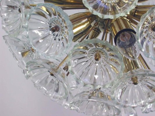 German Sputnik Dandelion 12-Light Chandelier, 1960s-OE-897758