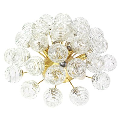 German Sputnik Flush Mount Glass Snowballs from Doria, 1970s-UGR-1086102