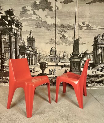 German Stackable Fiberglass Ba 1171 Chairs by Helmut Bätzner for Bofinger, 1960s, Set of 2-JP-1126515