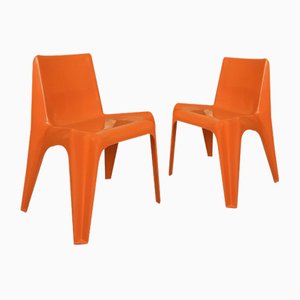 German Stackable Fiberglass Ba 1171 Chairs by Helmut Bätzner for Bofinger, 1960s, Set of 2-JP-1126515