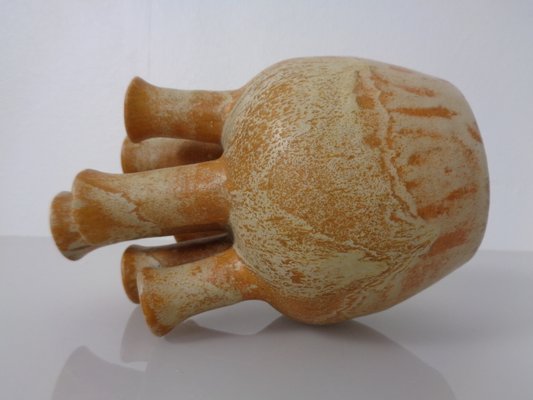 German Studio Ceramic Mushroom Vase by Lu & Gerd Grove, Lübeck, 1960s-RDW-2016668