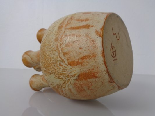 German Studio Ceramic Mushroom Vase by Lu & Gerd Grove, Lübeck, 1960s-RDW-2016668