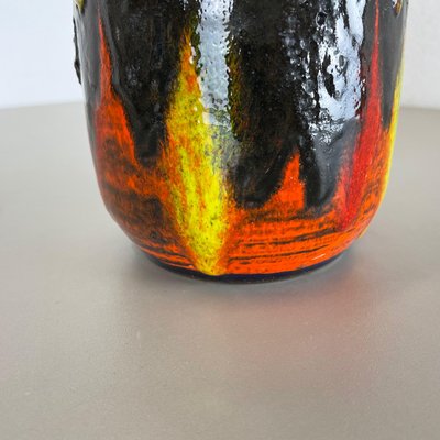 German Super Color Fat Lava Vase Scheurich, 1970s-QZ-1290491