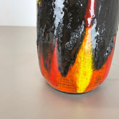 German Super Color Fat Lava Vase Scheurich, 1970s-QZ-1290491