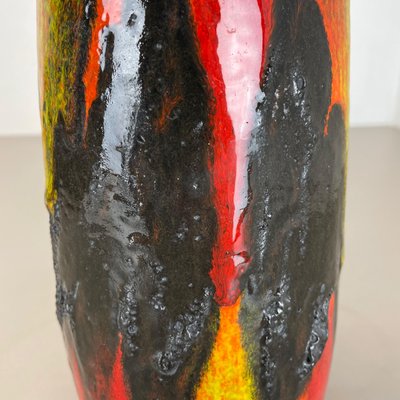 German Super Color Fat Lava Vase Scheurich, 1970s-QZ-1290491