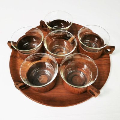 German Tea and Coffee Set by Schott & Gen Mainz Jena Glas, 1970s, Set of 6-ZTG-1404856