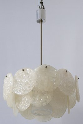 German Textured Acrylic Disc Ceiling Lamp, 1960s-WPT-575233