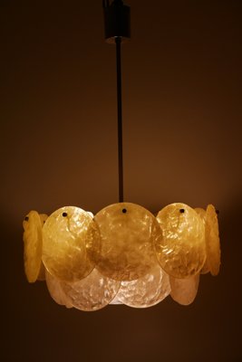 German Textured Acrylic Disc Ceiling Lamp, 1960s-WPT-575233