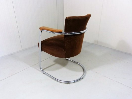 German Tubular Easy Chair, 1950s-TU-724842