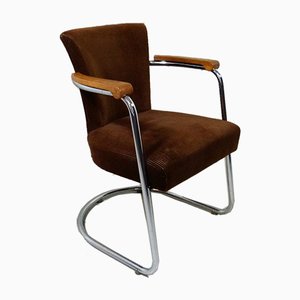 German Tubular Easy Chair, 1950s-TU-724842