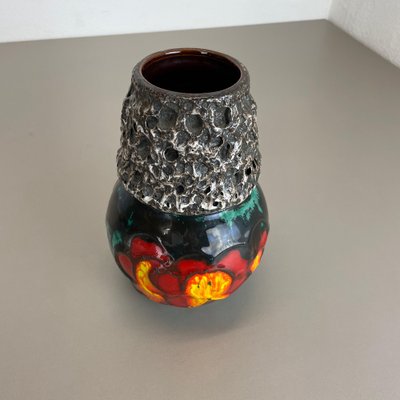 German Vintage Pottery Fat Lava Vase by Scheurich WGP, 1970s-QZ-1130155