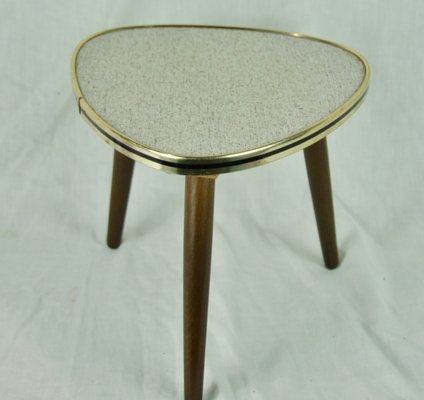 German White and Gray Side Table, 1950s-ROJ-716795