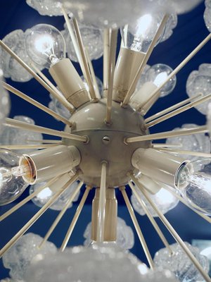 German White Murano Glass Sputnik Chandelier, 1960s-DEK-1110746