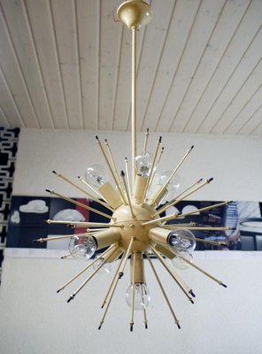 German White Murano Glass Sputnik Chandelier, 1960s-DEK-1110746