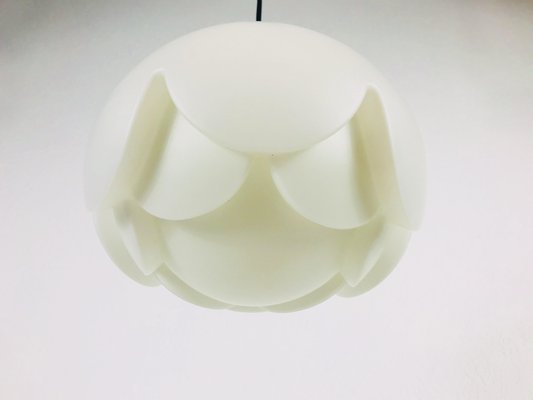 German White Opaline Glass Ceiling Lamp from Peill and Putzler, 1970s-PUK-555371