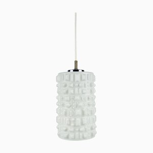 German White Opaline Glass Ceiling Lamp from Peill & Putzler, 1970s-PUK-617893