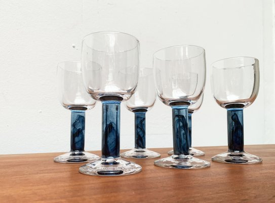 German Wine Glasses by Regina Kaufmann for Glashagen Hütte, Set of 6-UAH-1181228