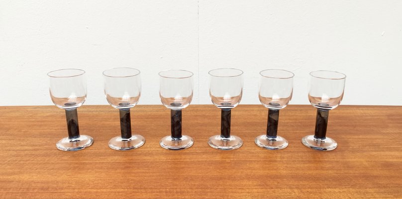 German Wine Glasses by Regina Kaufmann for Glashagen Hütte, Set of 6-UAH-1181228