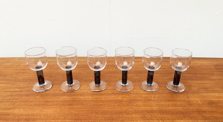 German Wine Glasses by Regina Kaufmann for Glashagen Hütte, Set of 6-UAH-1181228