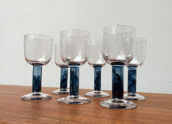 German Wine Glasses by Regina Kaufmann for Glashagen Hütte, Set of 6-UAH-1181228