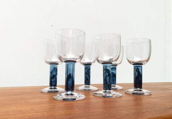 German Wine Glasses by Regina Kaufmann for Glashagen Hütte, Set of 6-UAH-1181228