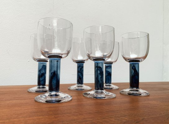 German Wine Glasses by Regina Kaufmann for Glashagen Hütte, Set of 6-UAH-1181228