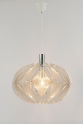 German Wire Pendant Lamp by Paul Secon for Sompex Clear, 1970s-UGR-1310692