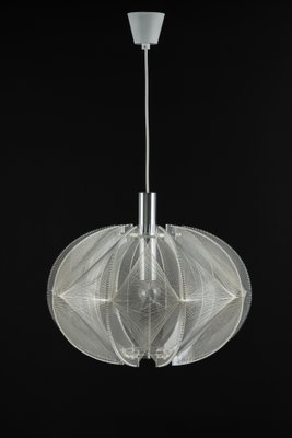 German Wire Pendant Lamp by Paul Secon for Sompex Clear, 1970s-UGR-1310692