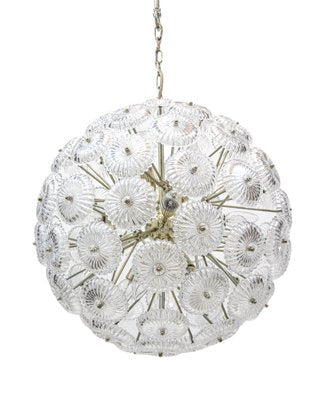 Germany Crystal Snowball Sputnik Chandelier from Palwa, 1960s-DEK-1383206