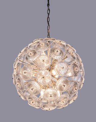 Germany Crystal Snowball Sputnik Chandelier from Palwa, 1960s-DEK-1383206