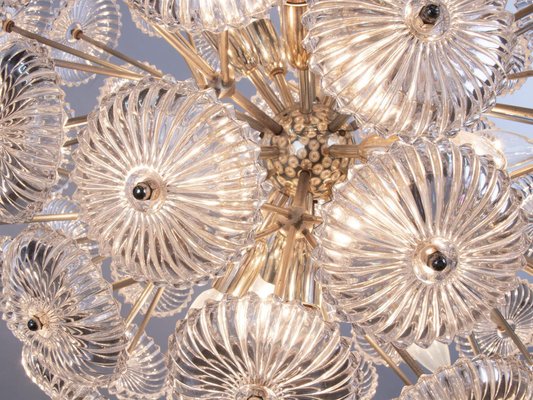 Germany Crystal Snowball Sputnik Chandelier from Palwa, 1960s-DEK-1383206