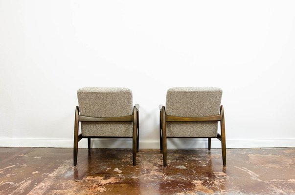 GFM-64 Armchairs by Edmund Homa for Gościńskie Furniture Fabryki, 1960s, Set of 2-IXL-1811397