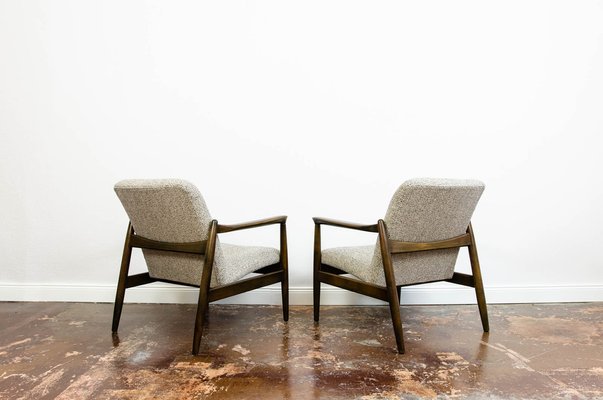 GFM-64 Armchairs by Edmund Homa for Gościńskie Furniture Fabryki, 1960s, Set of 2-IXL-1811397