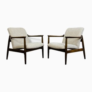 GFM-64 Armchairs by Edmund Homa for Gościńskie Furniture Fabryki, 1960s, Set of 2-IXL-1811397