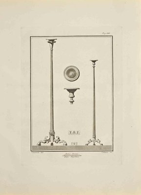 Giacomo Casanova, Ancient Roman Decorations, Etching, 18th Century-ZCI-1453319