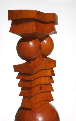 Giampiero Pazzola, Abstract Totem, Wooden Sculpture-KGD-1126473