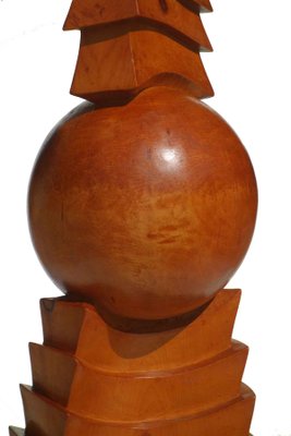 Giampiero Pazzola, Abstract Totem, Wooden Sculpture-KGD-1126473