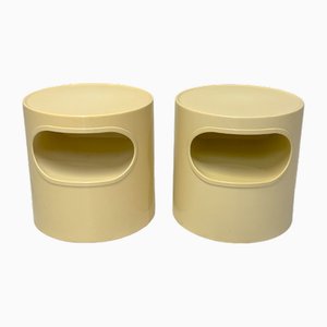 Giano Giano Vano Bedside Tables by Emma Gismondi Schweinberger for Artemide, 1970s, Set of 2-NWG-2032371