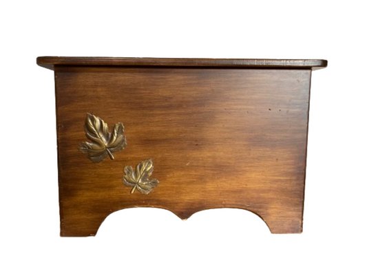 Gift Box in Patinated Walnut, 1980s-SNX-1773185