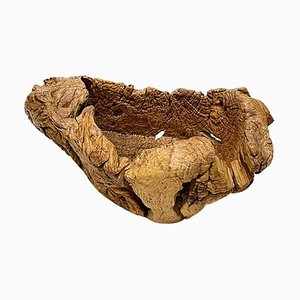 Gigantic Large Burl Wood Organically Shaped and Hand Carved Bowl-UCH-1288578