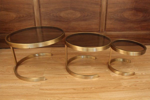 Gigogne Tables, 1970s, Set of 3-KMQ-1005138